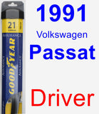 Driver Wiper Blade for 1991 Volkswagen Passat - Assurance