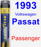 Passenger Wiper Blade for 1993 Volkswagen Passat - Assurance