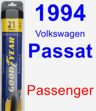 Passenger Wiper Blade for 1994 Volkswagen Passat - Assurance