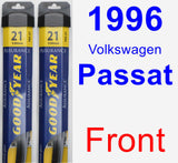 Front Wiper Blade Pack for 1996 Volkswagen Passat - Assurance