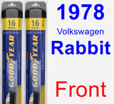 Front Wiper Blade Pack for 1978 Volkswagen Rabbit - Assurance