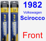 Front Wiper Blade Pack for 1982 Volkswagen Scirocco - Assurance