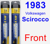 Front Wiper Blade Pack for 1983 Volkswagen Scirocco - Assurance