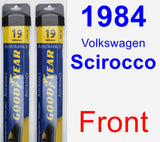 Front Wiper Blade Pack for 1984 Volkswagen Scirocco - Assurance