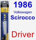 Driver Wiper Blade for 1986 Volkswagen Scirocco - Assurance