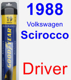 Driver Wiper Blade for 1988 Volkswagen Scirocco - Assurance