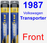 Front Wiper Blade Pack for 1987 Volkswagen Transporter - Assurance