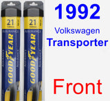 Front Wiper Blade Pack for 1992 Volkswagen Transporter - Assurance