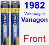 Front Wiper Blade Pack for 1982 Volkswagen Vanagon - Assurance