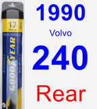 Rear Wiper Blade for 1990 Volvo 240 - Assurance