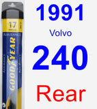 Rear Wiper Blade for 1991 Volvo 240 - Assurance