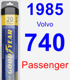 Passenger Wiper Blade for 1985 Volvo 740 - Assurance