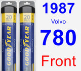 Front Wiper Blade Pack for 1987 Volvo 780 - Assurance