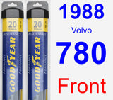 Front Wiper Blade Pack for 1988 Volvo 780 - Assurance