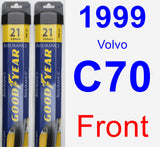 Front Wiper Blade Pack for 1999 Volvo C70 - Assurance