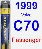 Passenger Wiper Blade for 1999 Volvo C70 - Assurance