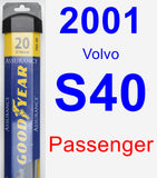 Passenger Wiper Blade for 2001 Volvo S40 - Assurance