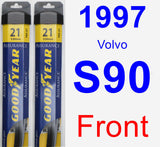 Front Wiper Blade Pack for 1997 Volvo S90 - Assurance