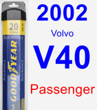 Passenger Wiper Blade for 2002 Volvo V40 - Assurance