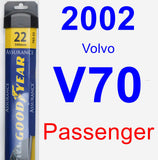 Passenger Wiper Blade for 2002 Volvo V70 - Assurance