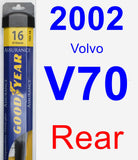 Rear Wiper Blade for 2002 Volvo V70 - Assurance