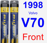 Front Wiper Blade Pack for 1998 Volvo V70 - Assurance