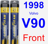 Front Wiper Blade Pack for 1998 Volvo V90 - Assurance