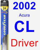 Driver Wiper Blade for 2002 Acura CL - Hybrid