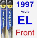 Front Wiper Blade Pack for 1997 Acura EL - Hybrid