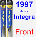 Front Wiper Blade Pack for 1997 Acura Integra - Hybrid