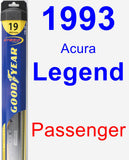 Passenger Wiper Blade for 1993 Acura Legend - Hybrid