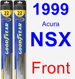 Front Wiper Blade Pack for 1999 Acura NSX - Hybrid