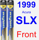 Front Wiper Blade Pack for 1999 Acura SLX - Hybrid