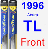 Front Wiper Blade Pack for 1996 Acura TL - Hybrid