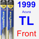 Front Wiper Blade Pack for 1999 Acura TL - Hybrid