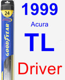 Driver Wiper Blade for 1999 Acura TL - Hybrid