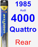 Rear Wiper Blade for 1985 Audi 4000 Quattro - Hybrid