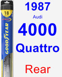 Rear Wiper Blade for 1987 Audi 4000 Quattro - Hybrid