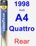 Rear Wiper Blade for 1998 Audi A4 Quattro - Hybrid