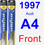 Front Wiper Blade Pack for 1997 Audi A4 - Hybrid