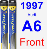 Front Wiper Blade Pack for 1997 Audi A6 - Hybrid