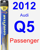 Passenger Wiper Blade for 2012 Audi Q5 - Hybrid