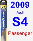 Passenger Wiper Blade for 2009 Audi S4 - Hybrid