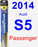 Passenger Wiper Blade for 2014 Audi S5 - Hybrid