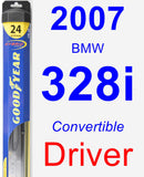 Driver Wiper Blade for 2007 BMW 328i - Hybrid