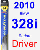 Driver Wiper Blade for 2010 BMW 328i - Hybrid