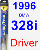 Driver Wiper Blade for 1996 BMW 328i - Hybrid