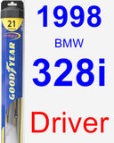 Driver Wiper Blade for 1998 BMW 328i - Hybrid