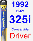 Driver Wiper Blade for 1992 BMW 325i - Hybrid