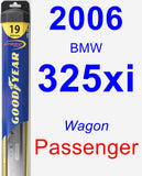 Passenger Wiper Blade for 2006 BMW 325xi - Hybrid